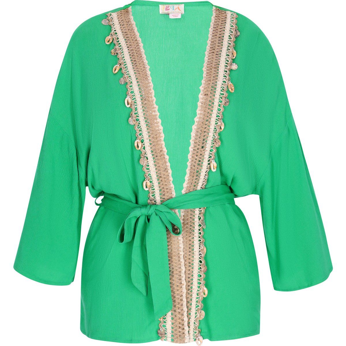 Boho-Kimono mit Verzierung und Gürtel