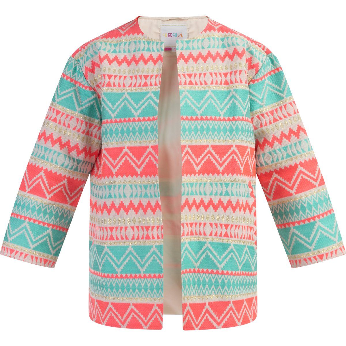 Gewebte Jacke mit Ethno-Muster