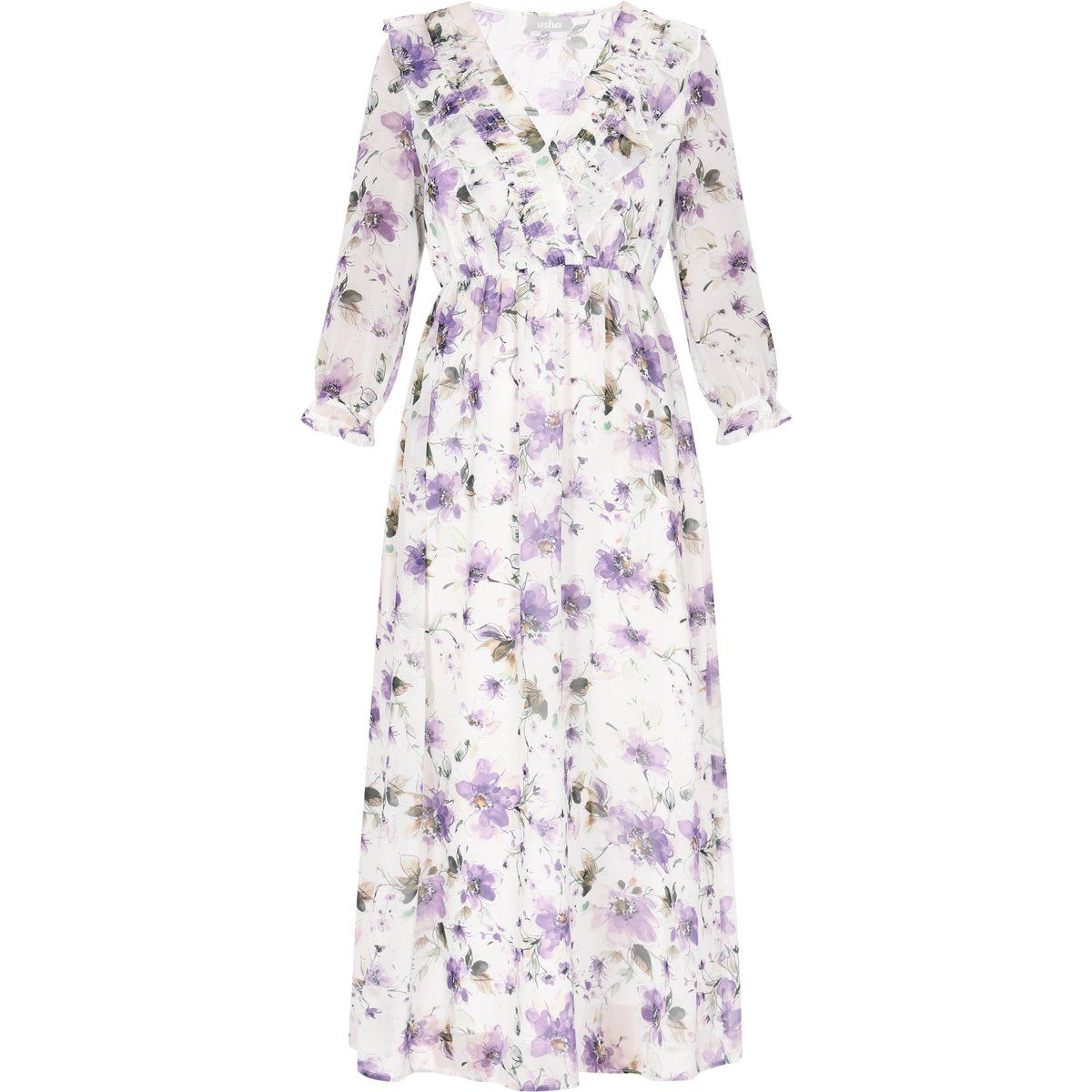 Romantisches Midikleid mit Blumenprint