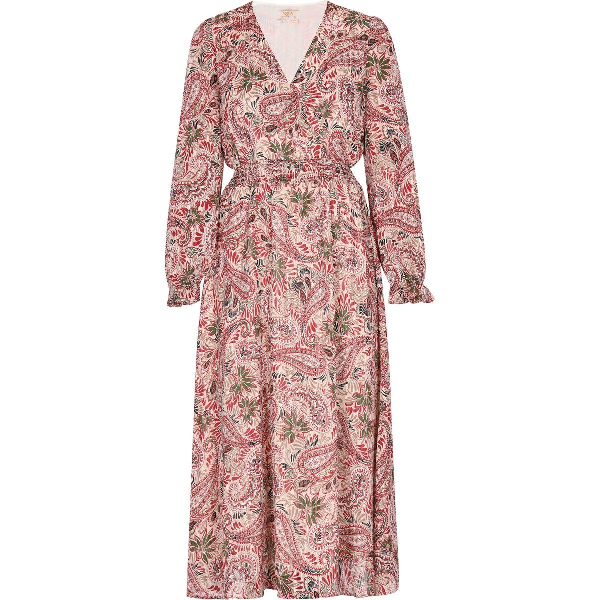 Midi-Kleid mit Paisley-Muster