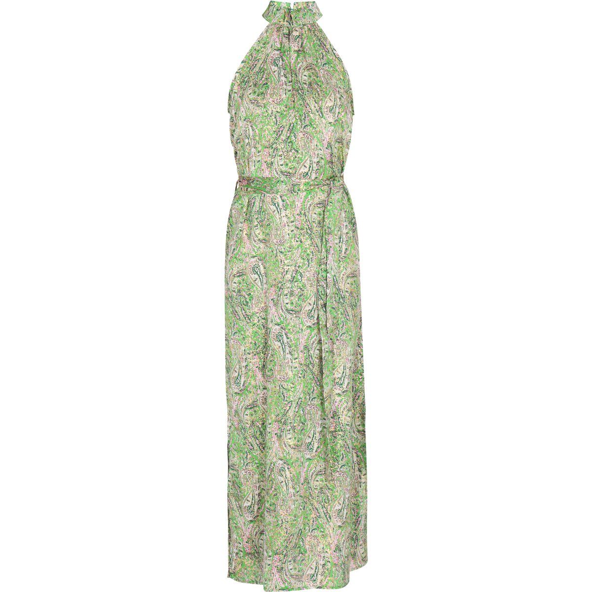 Halterneck-Maxikleid mit Paisley-Muster
