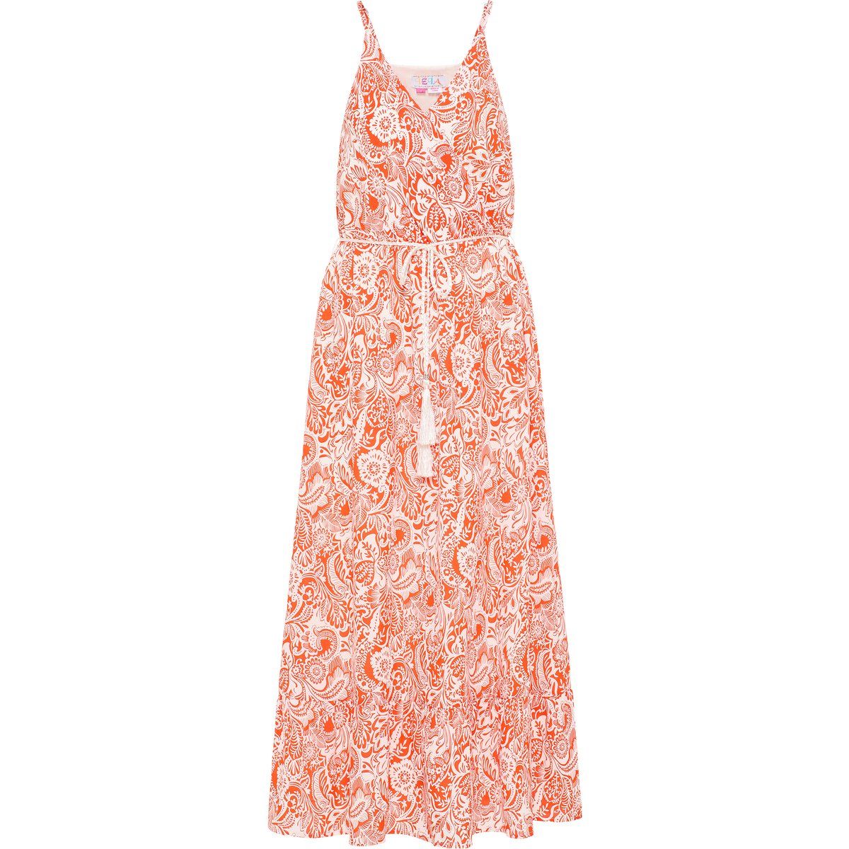 Fließendes Maxikleid mit Paisley-Muster