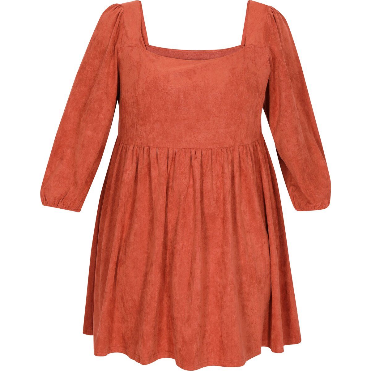 Boho-Minikleid mit Karree-Ausschnitt