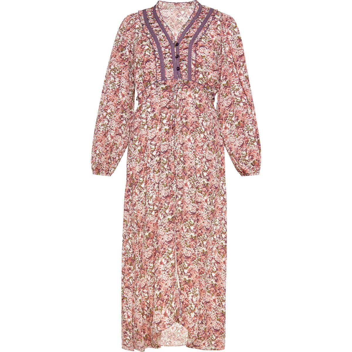Boho-Maxikleid mit Blumenmuster