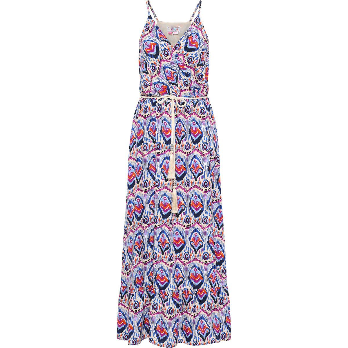 Bedrucktes Boho-Maxikleid in Wickeloptik