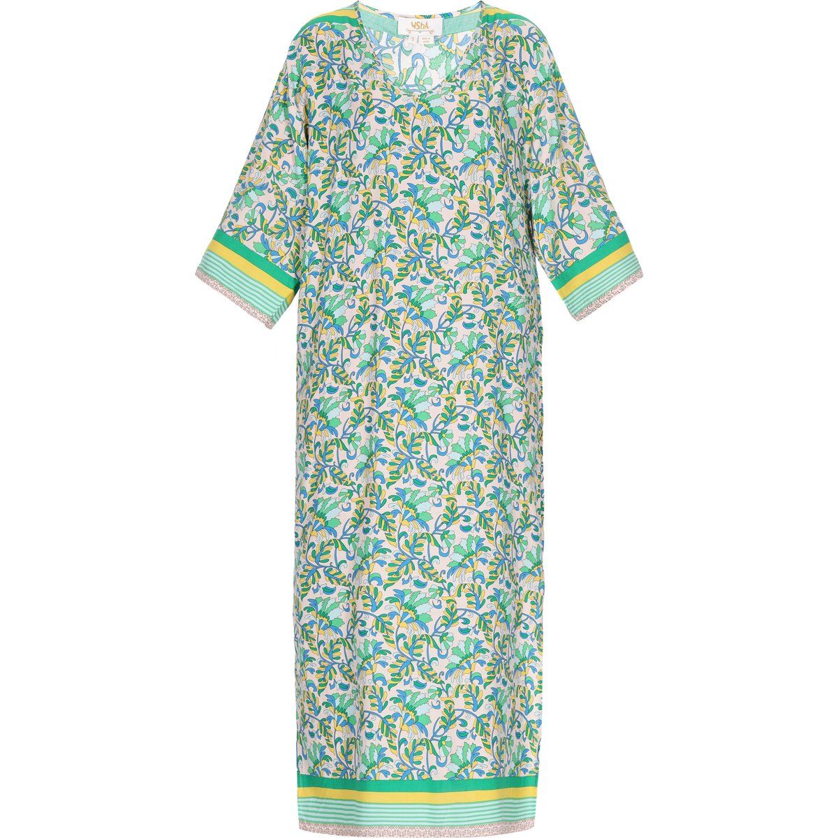 Boho-Tunika-Maxikleid mit Blumenprint