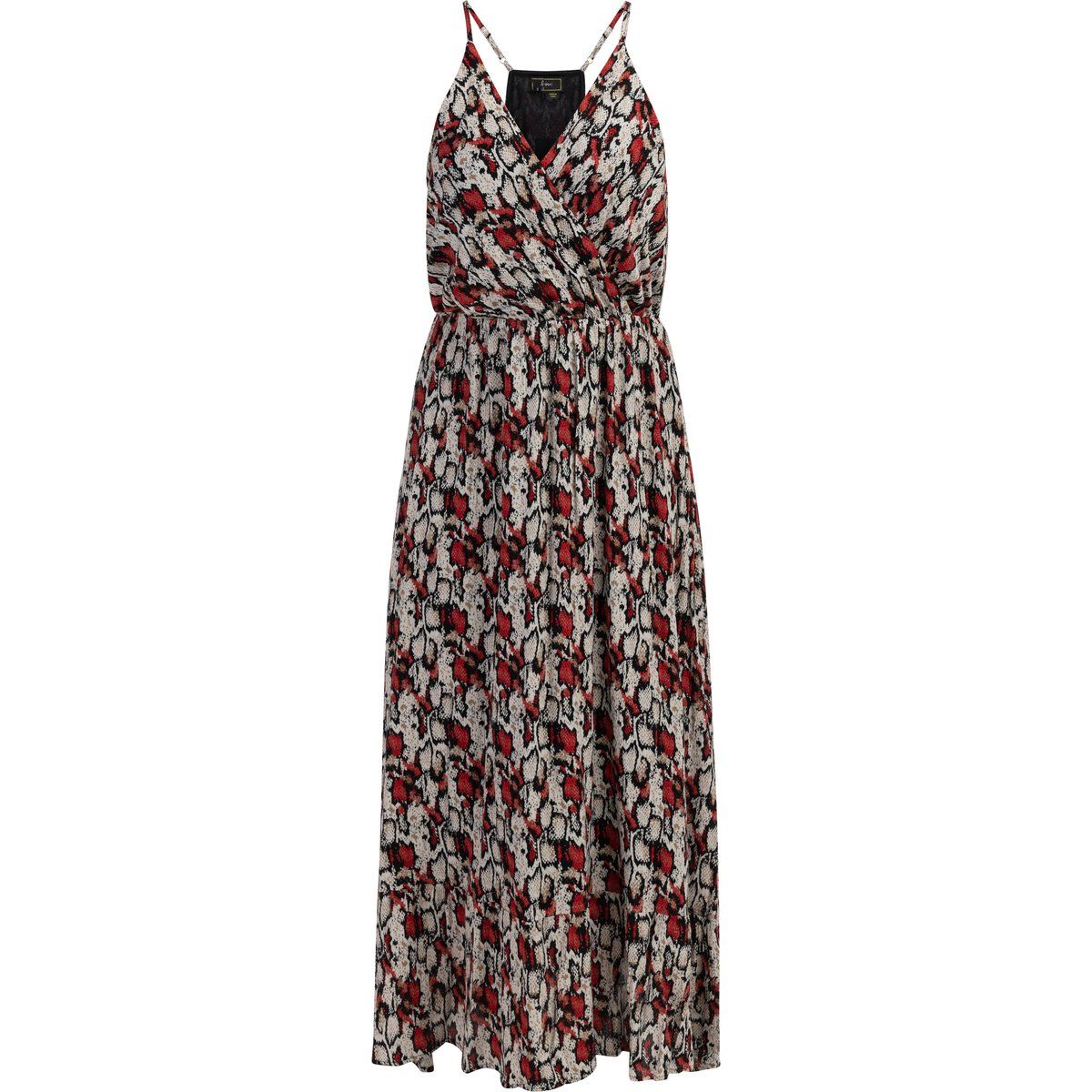 Leuchtendes Wickelkleid mit Schlangenmuster