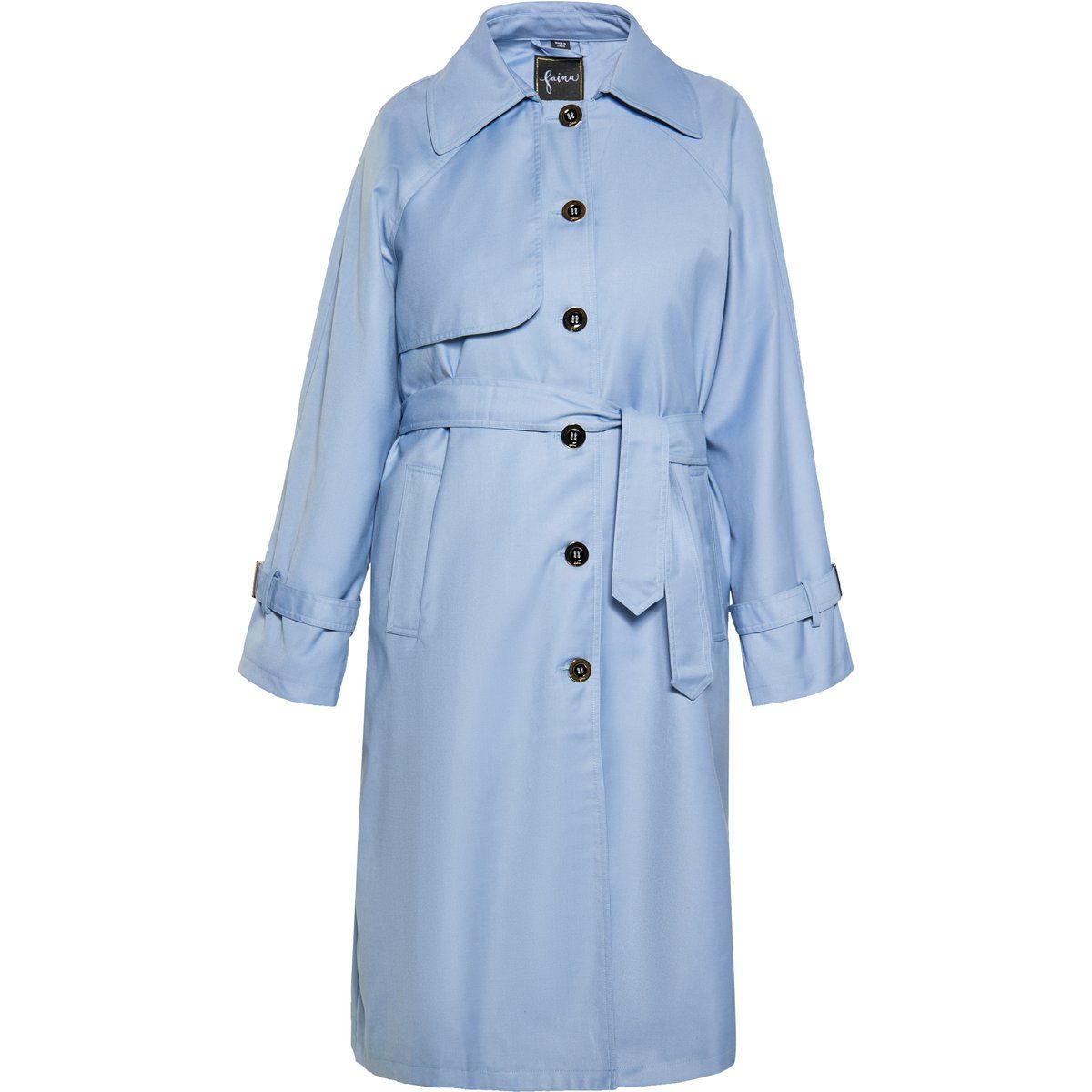 Klassischer Zweireihiger Trenchcoat mit Gürtel
