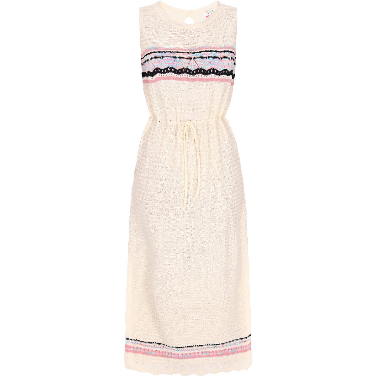 Boho-Strickkleid in Midilänge