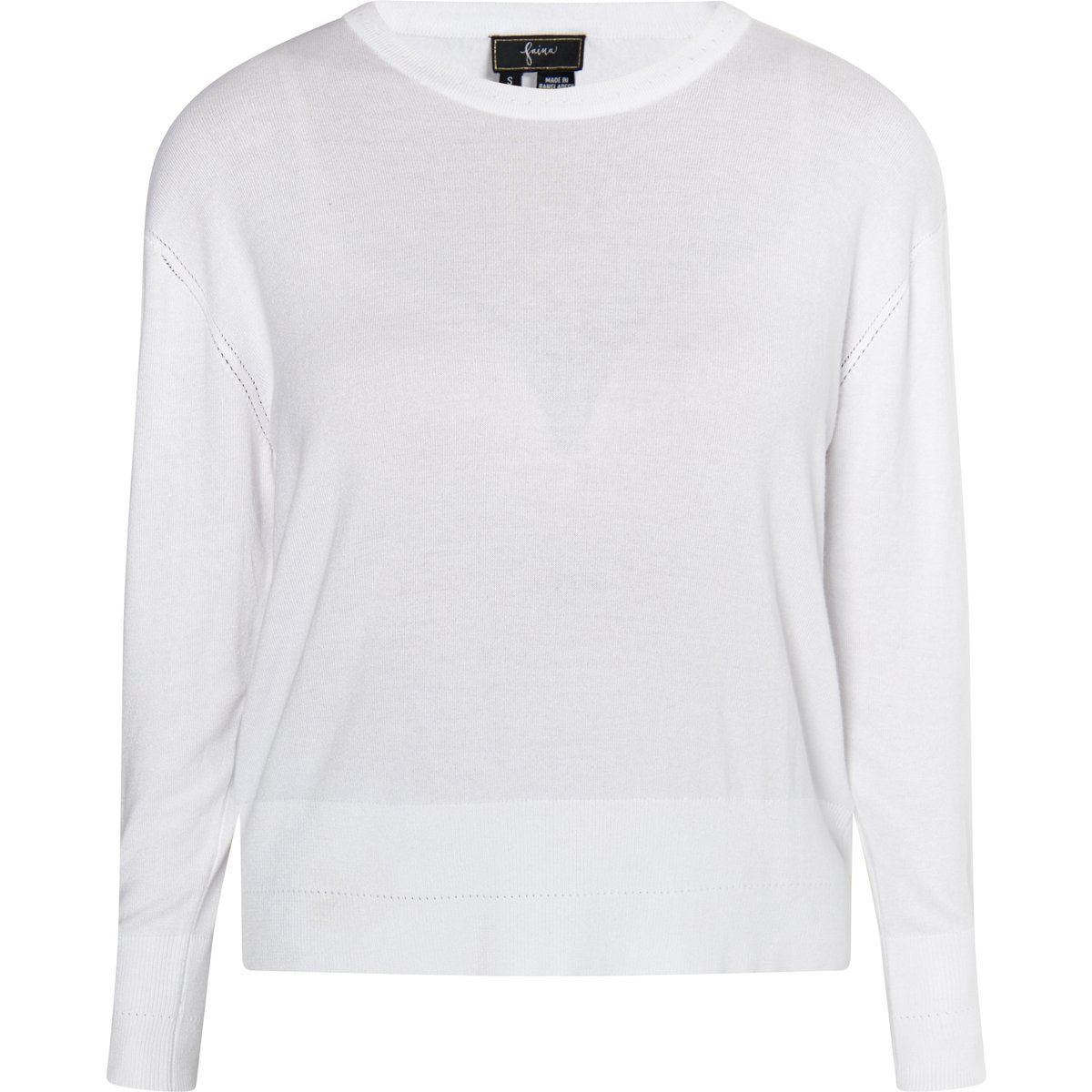 Minimalistischer Weicher Strickpullover mit Rundhalsausschnitt