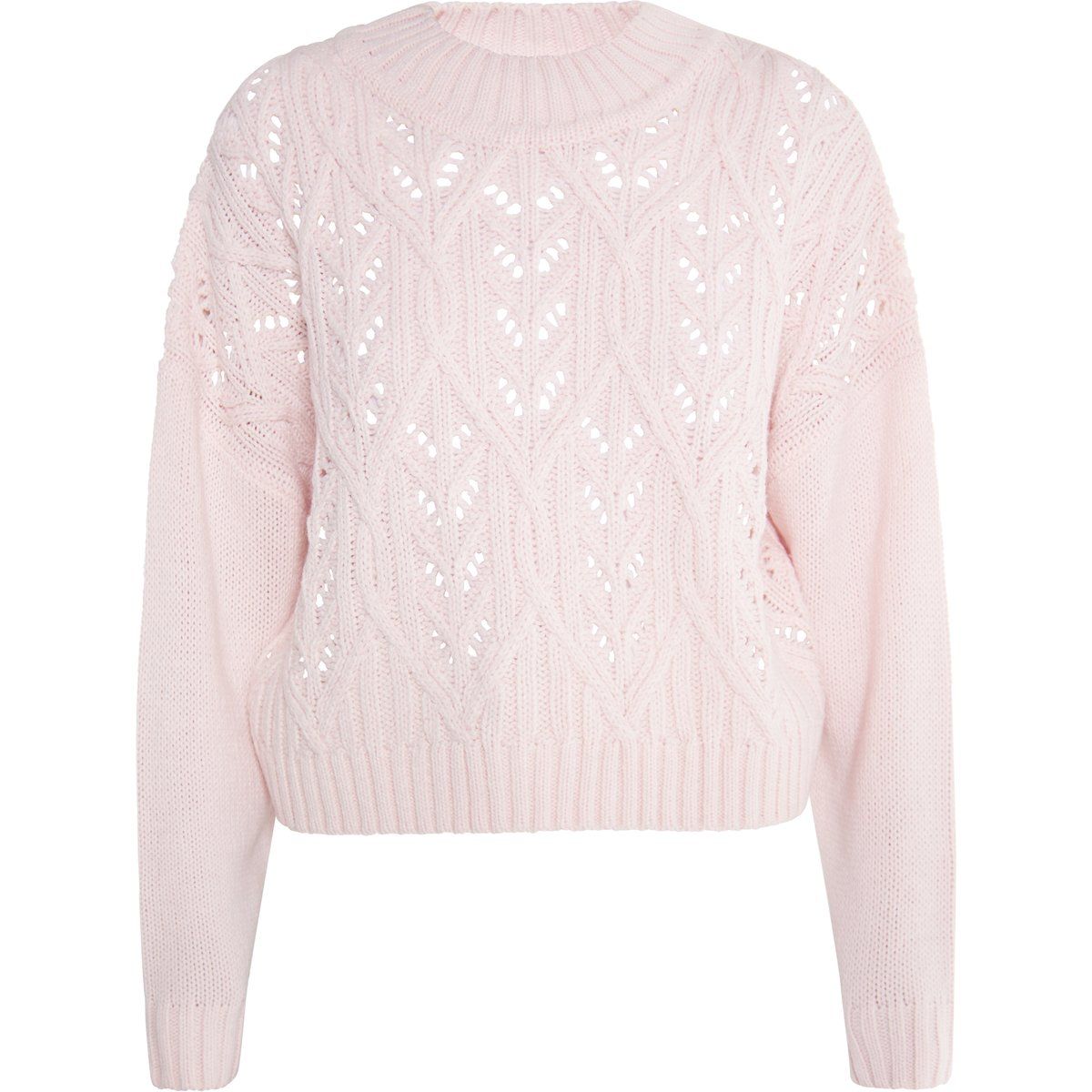 Leichter Ajour-Strickpullover