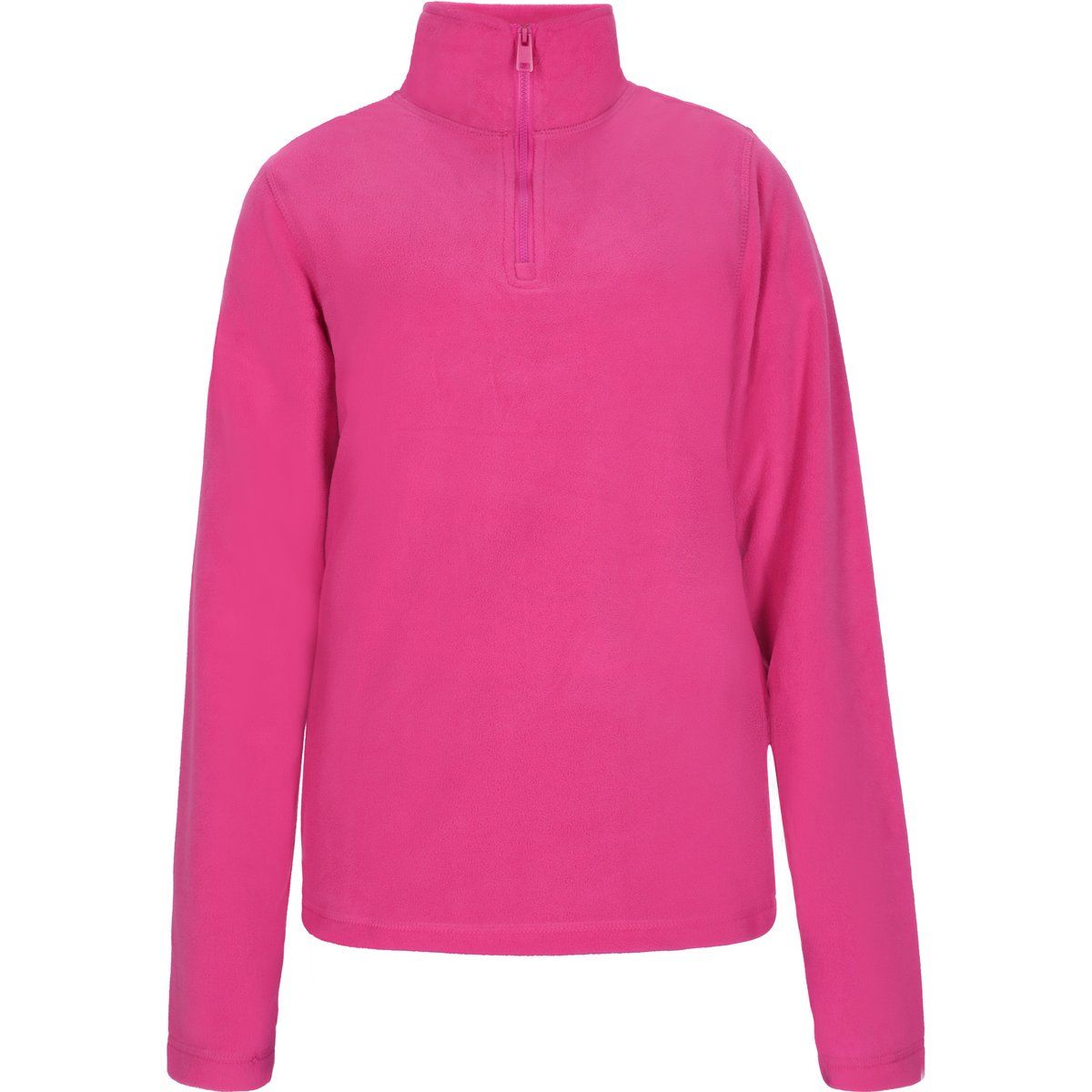 Fleecepullover mit halbem Reißverschluss