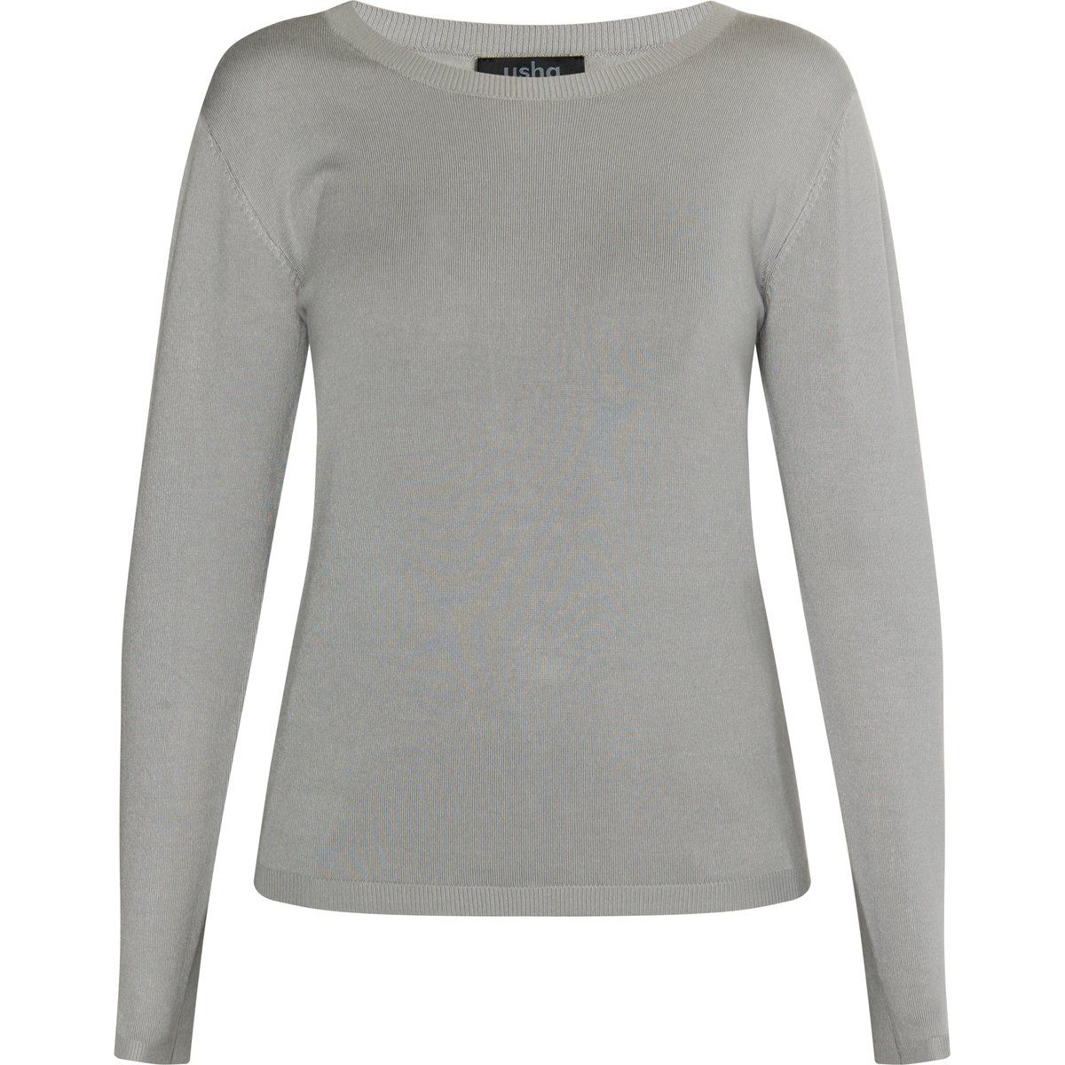 Feinstrickpullover mit U-Boot-Ausschnitt