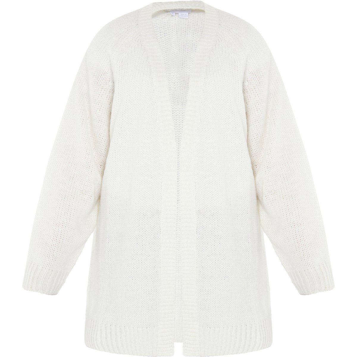 Minimalistischer Long-Cardigan aus Grobstrick