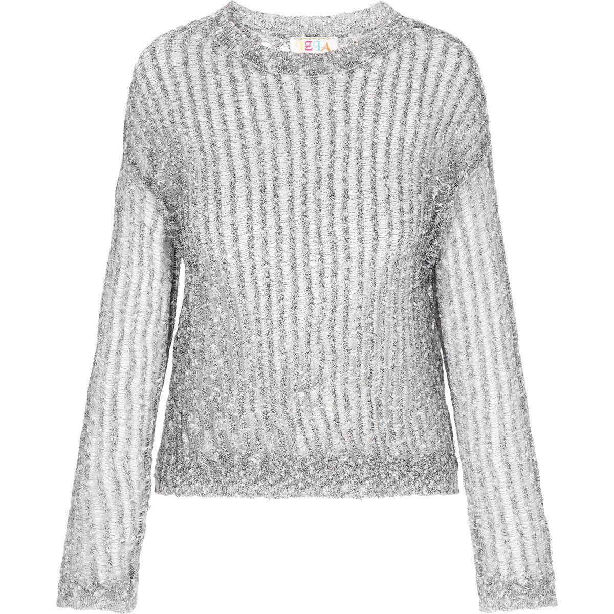 Grobstrick-Kurzpullover im Boho-Stil