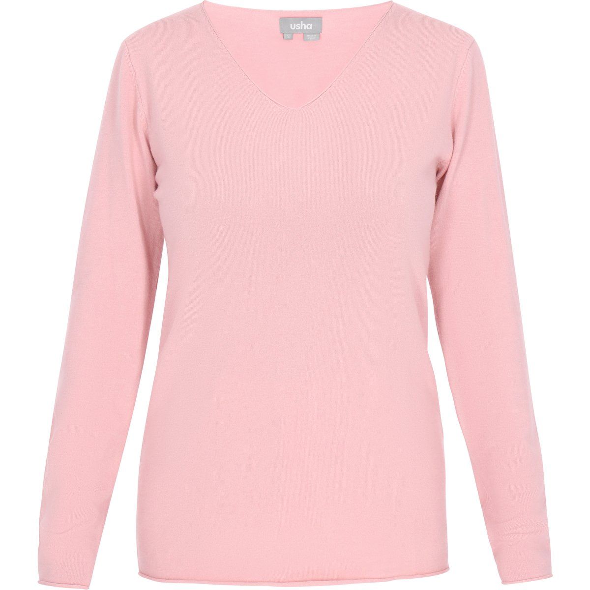 Weicher Strickpullover mit V-Ausschnitt