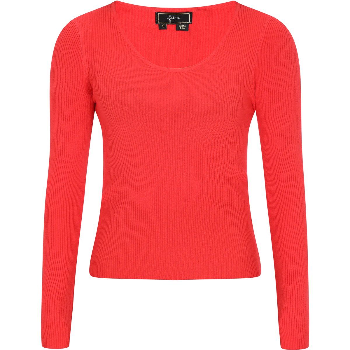 Klassischer Slim-Fit Rippstrick
