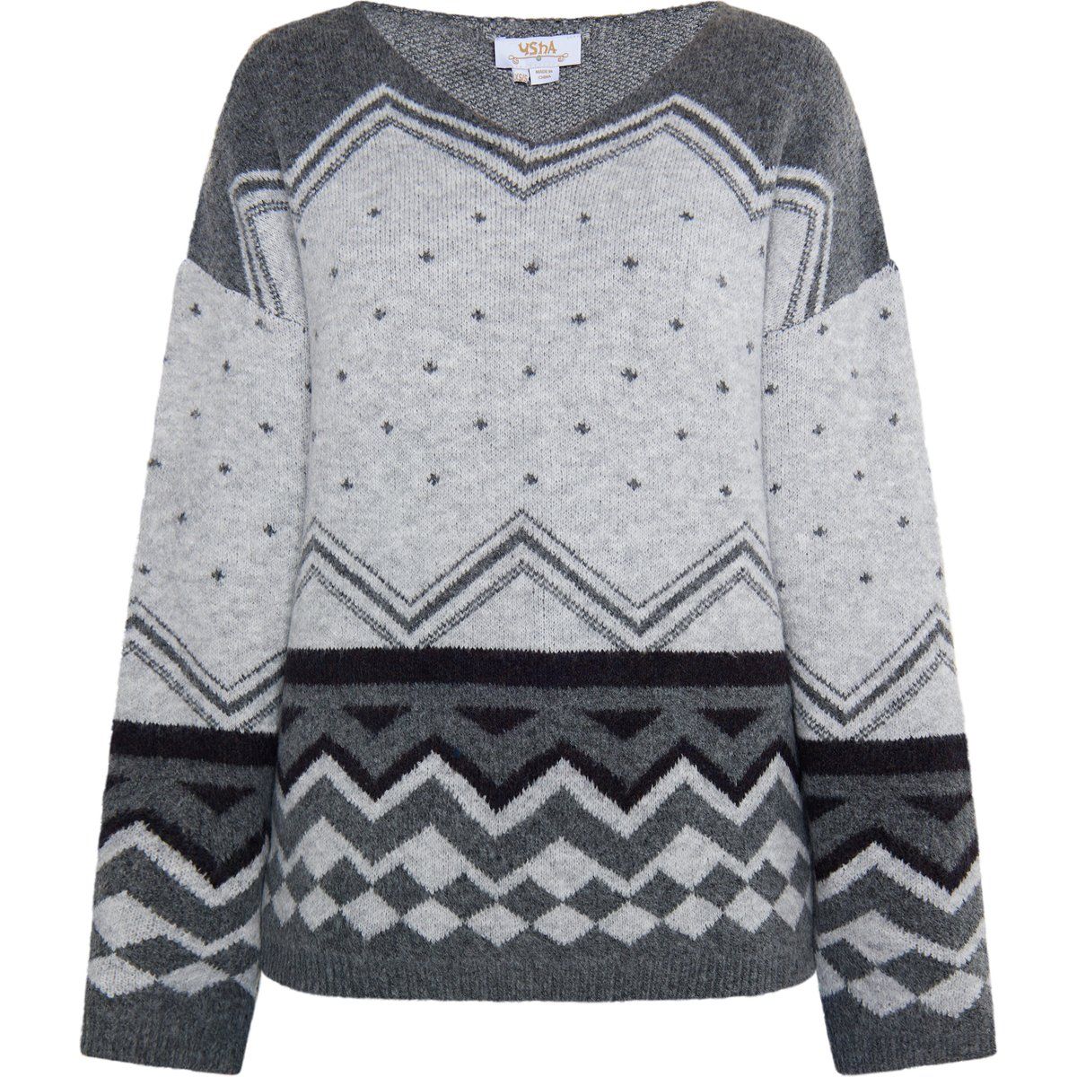 Pullover mit geometrischem Muster
