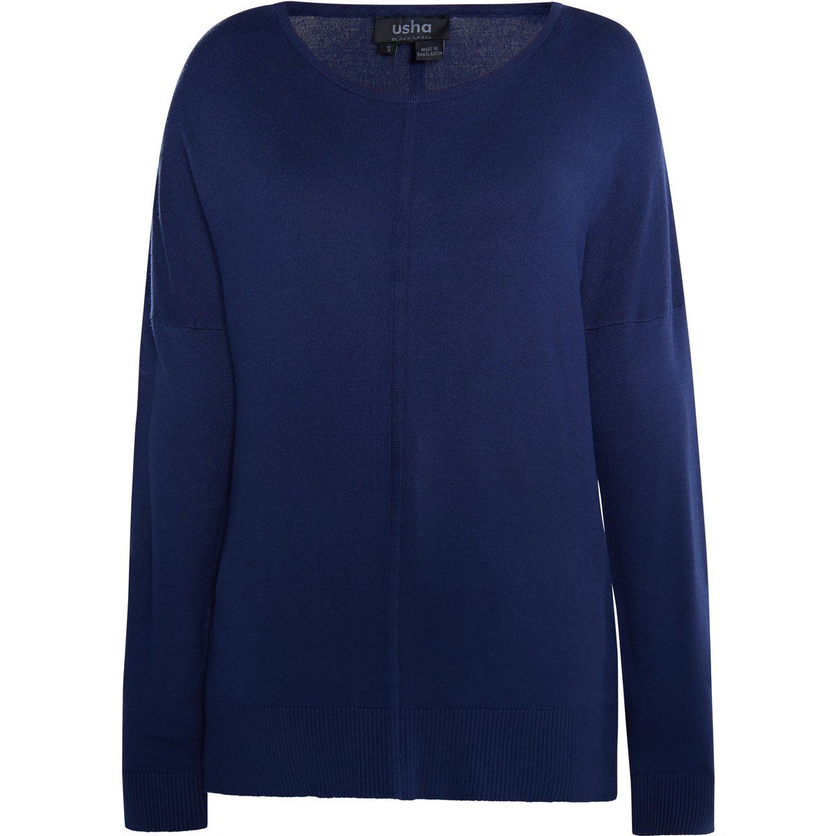 Eleganter Rundhals-Strickpullover