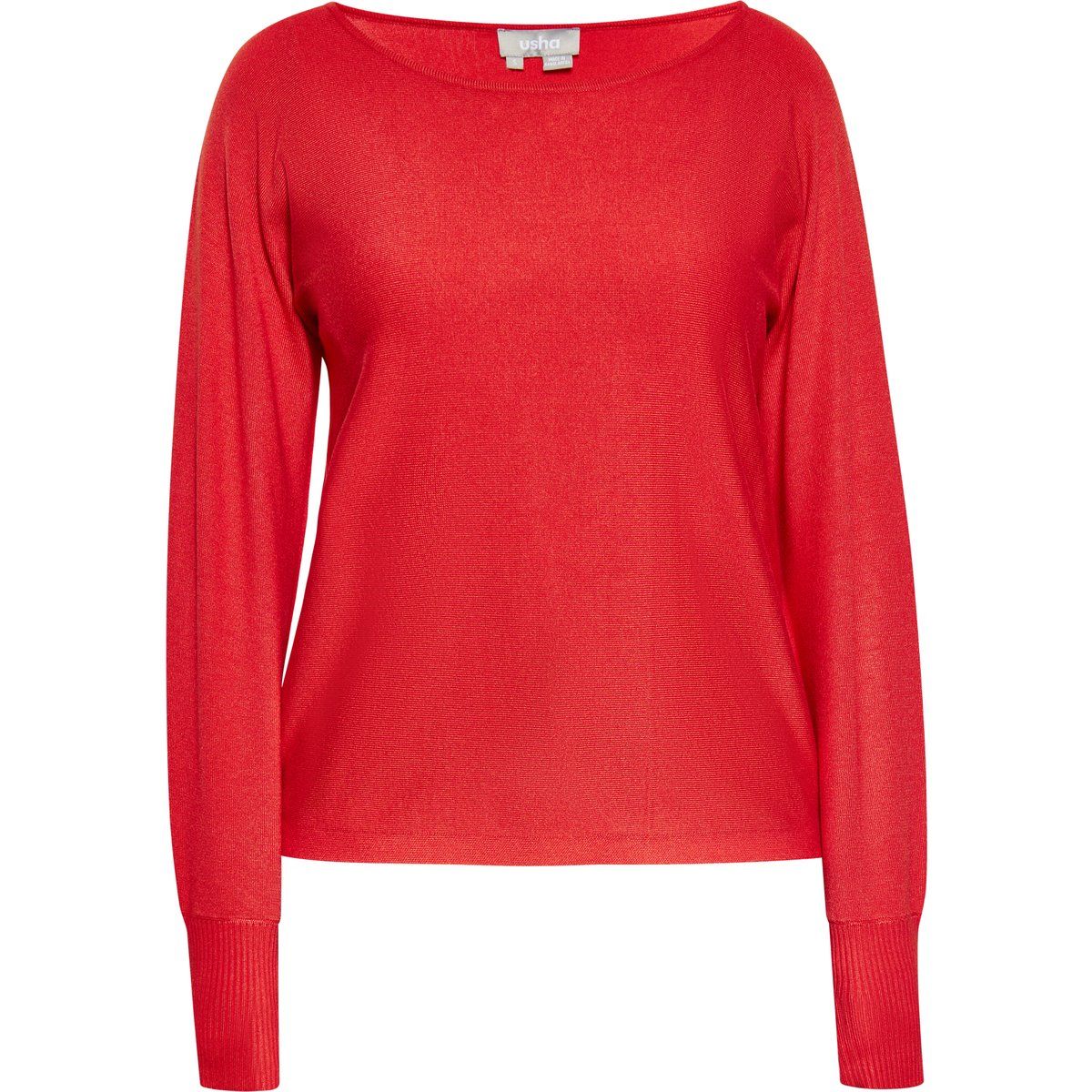 Feinstrickpullover mit dezentem Glanz