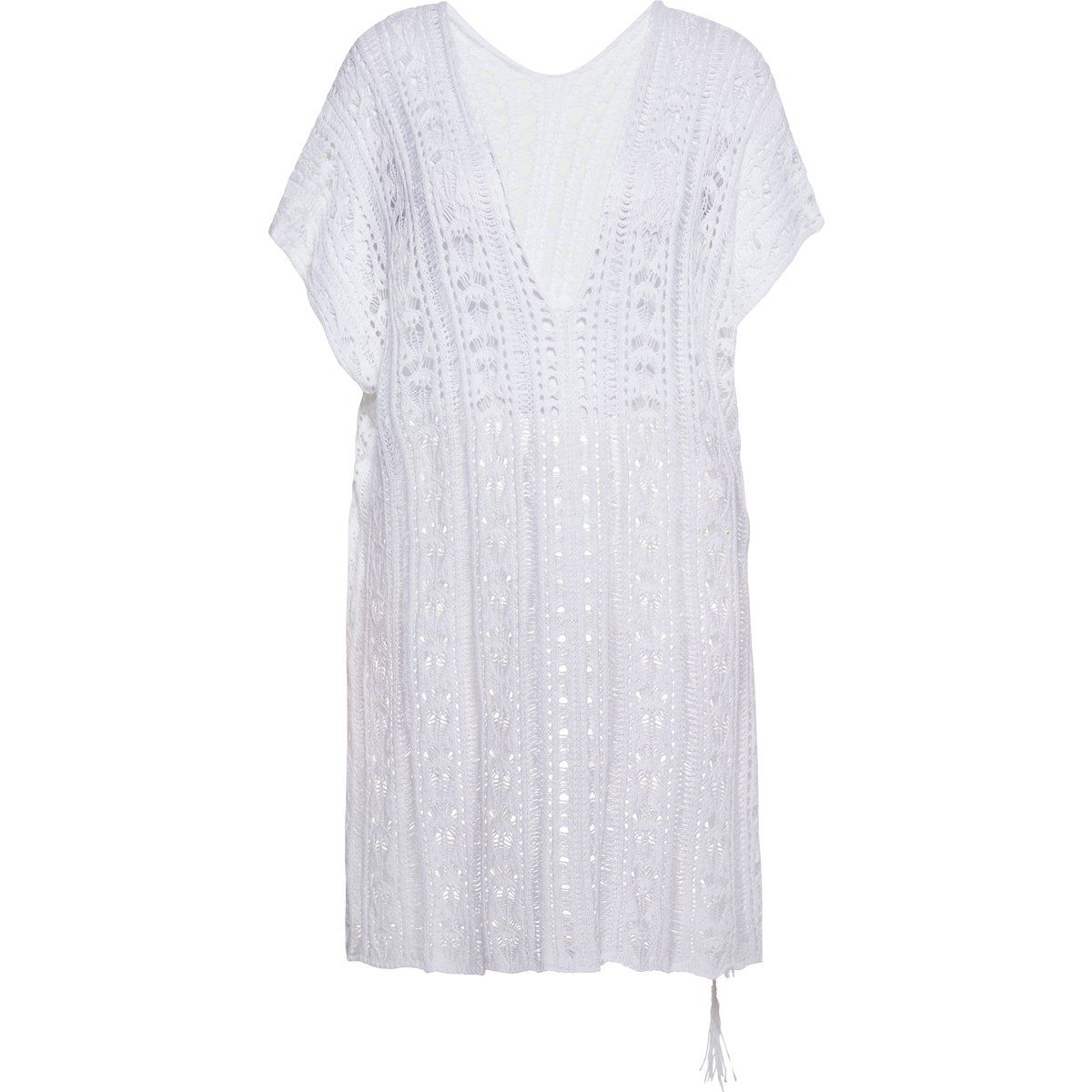 Filigrane Häkelspitzen-Tunika im Poncho-Stil