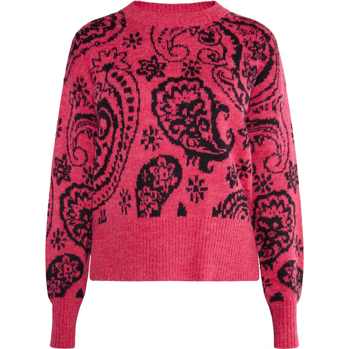 Jacquard-Pullover mit Paisley-Muster