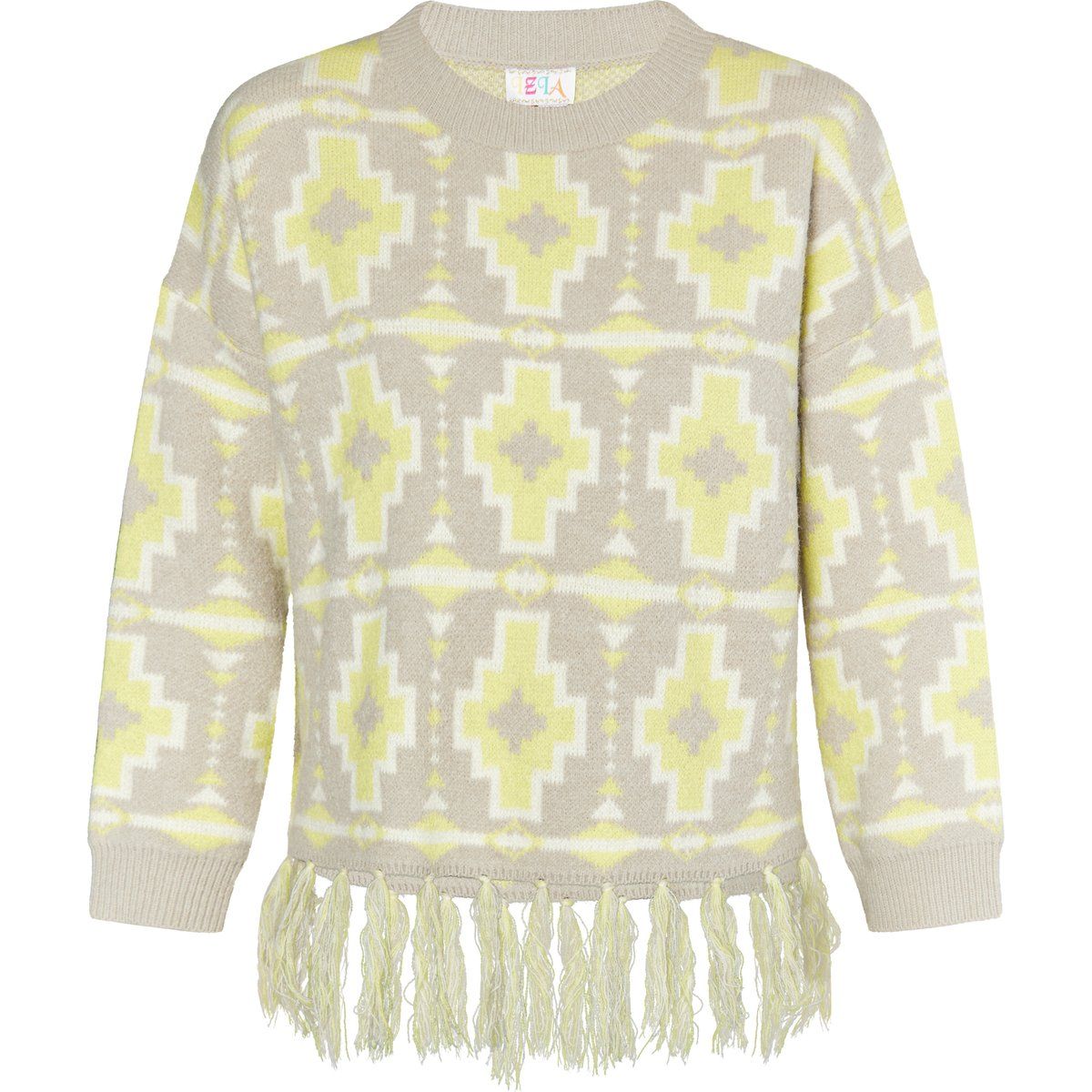 Strickpullover mit Ethno-Muster