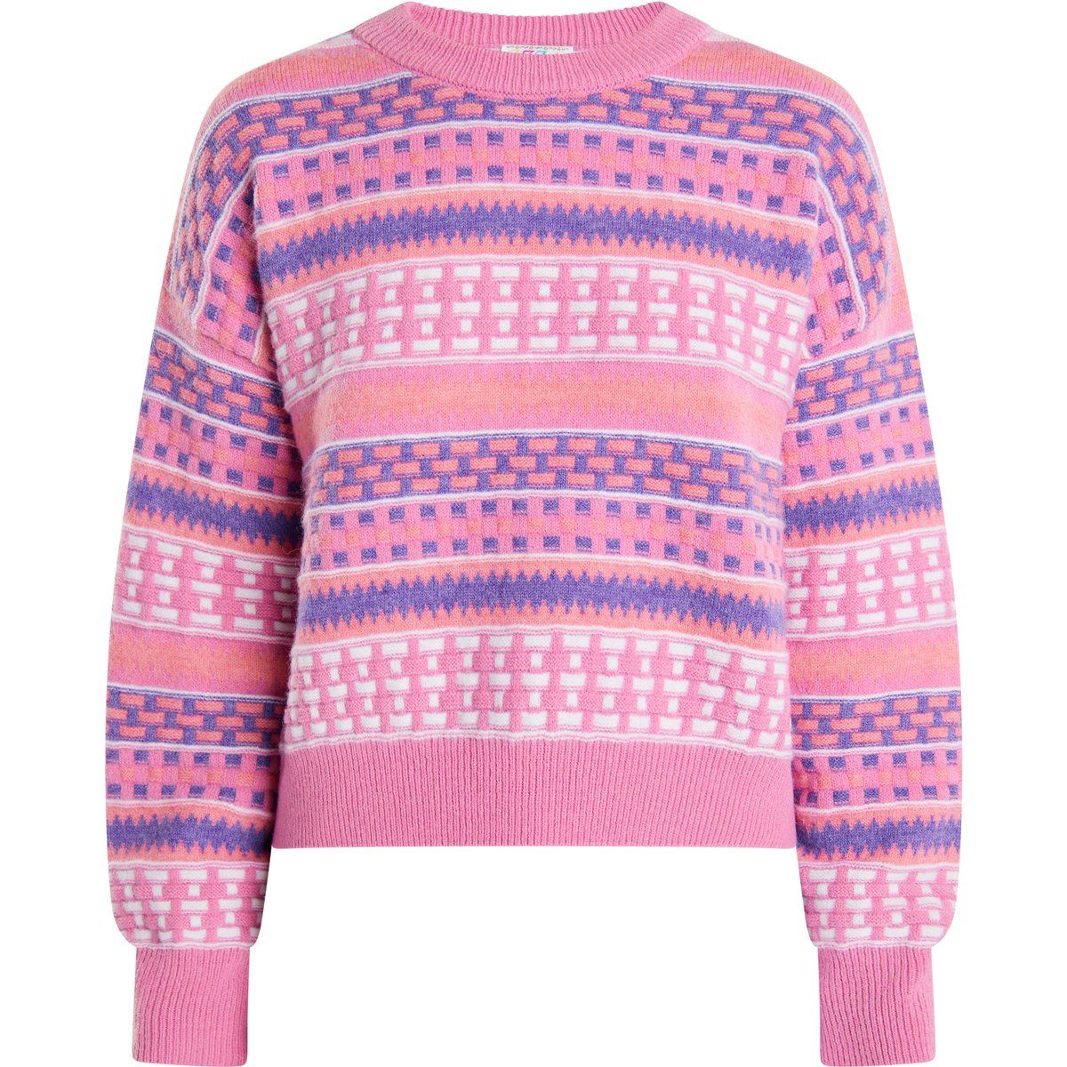 Oversized-Pullover mit Streifenmuster