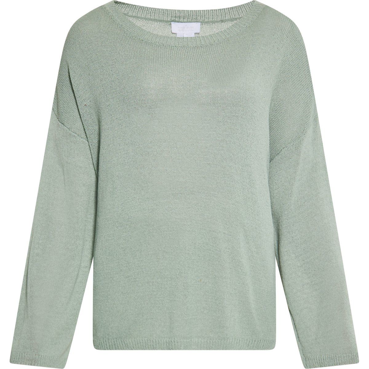 Strukturierter Rundhals-Pullover in Relaxed-Fit