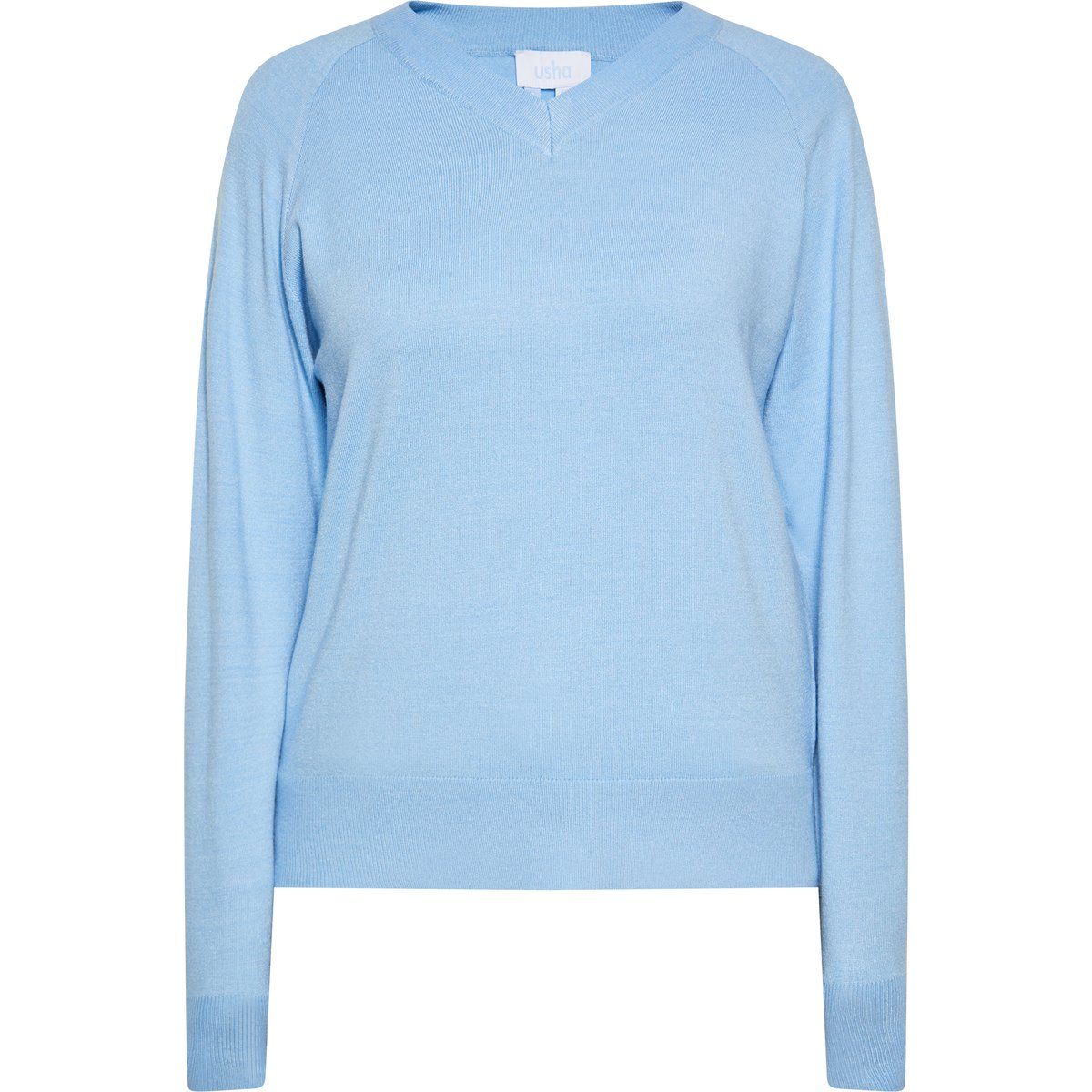 Weicher Feinstrick-Pullover mit V-Ausschnitt