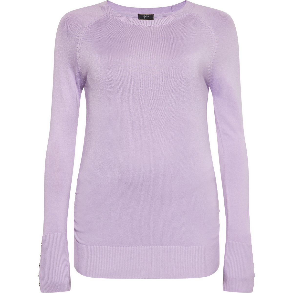 Eleganter Strickpullover mit Zierknöpfen