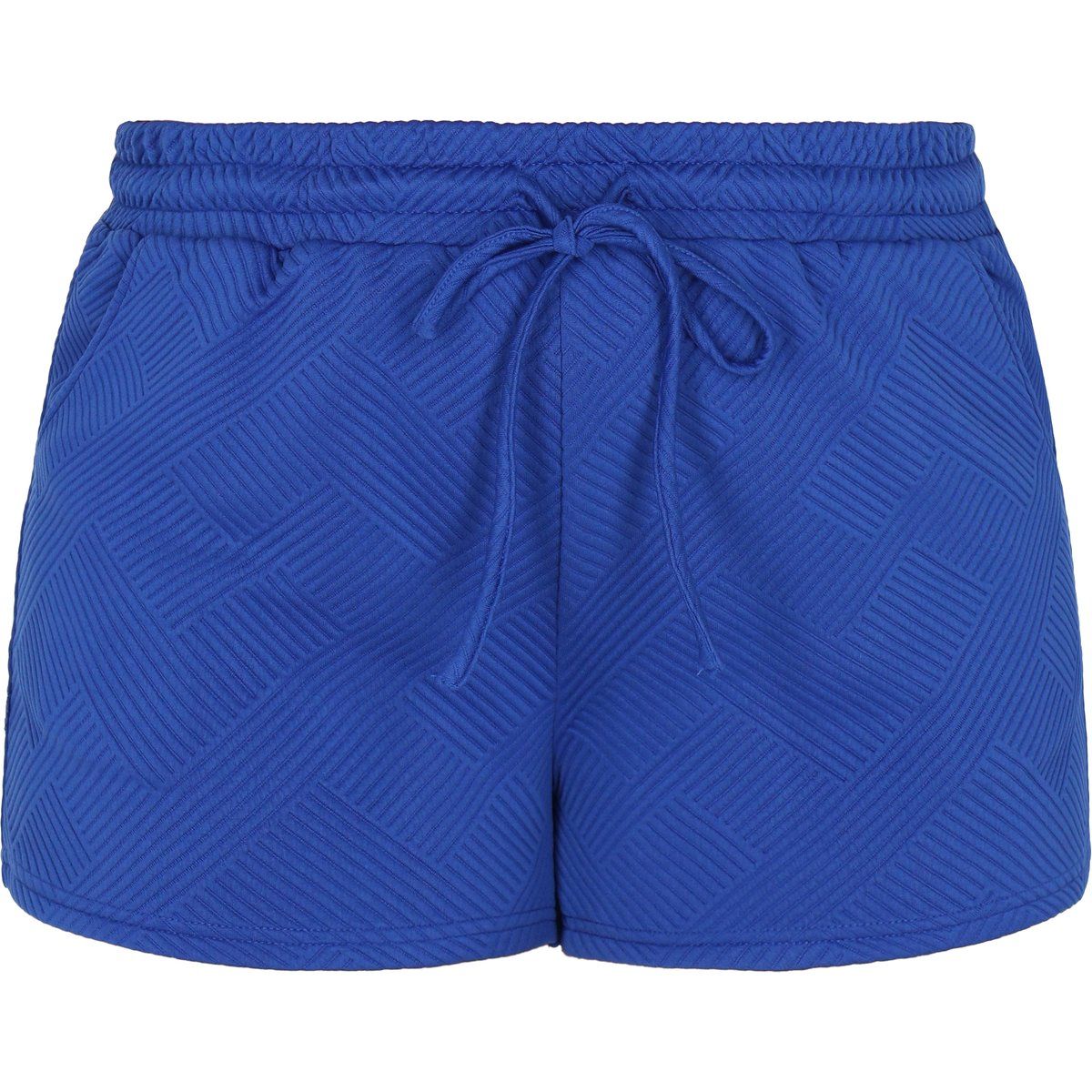 Geprägte geometrische Strick-Shorts