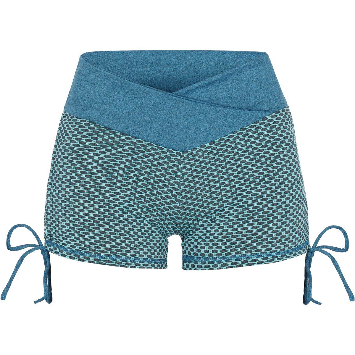 Sportshorts mit V-Bund und Wabenmuster