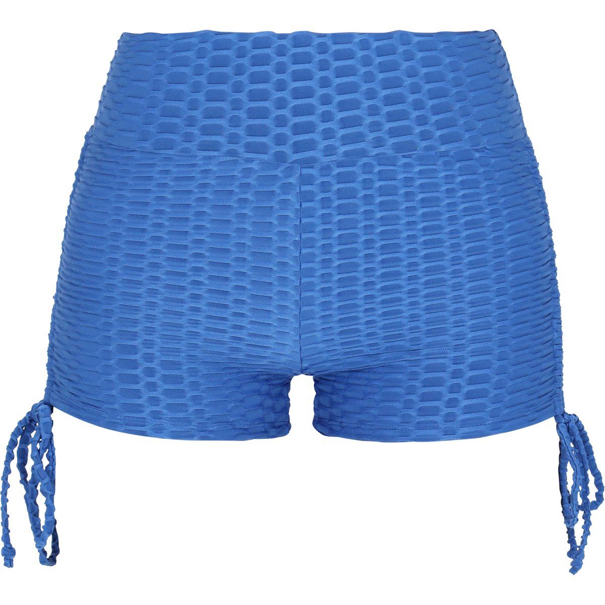 Strukturierte High-Waist Sportshorts mit Seitenschnürung