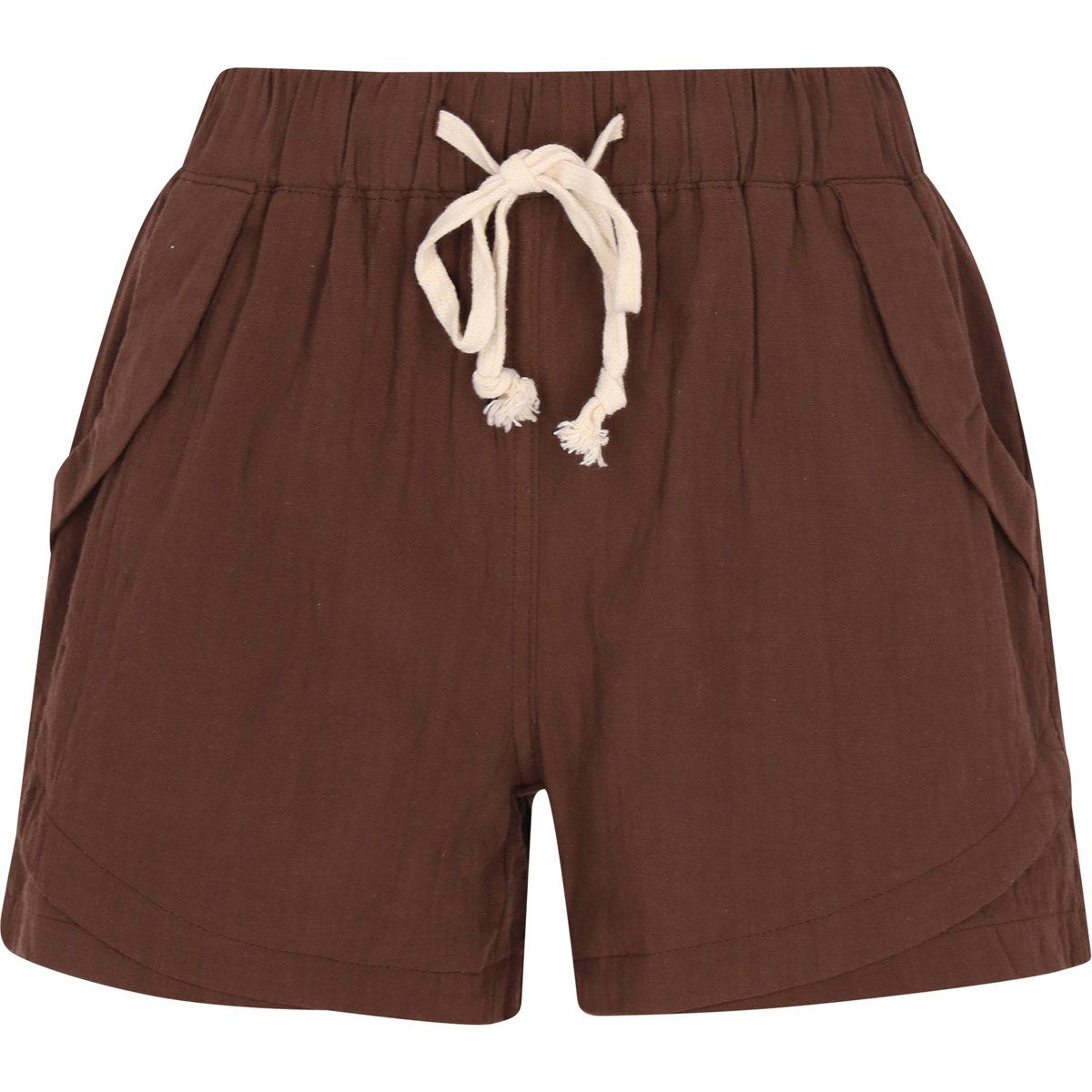 Locker geschnittene Shorts mit Kordelzug