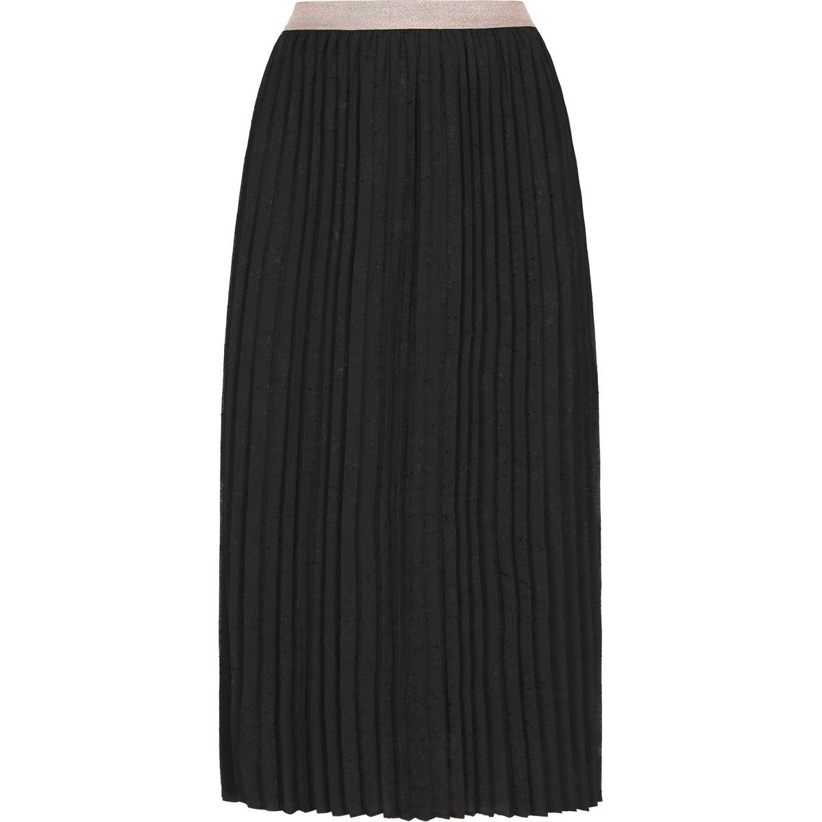 Eleganter Plissee-Maxirock mit Jacquard