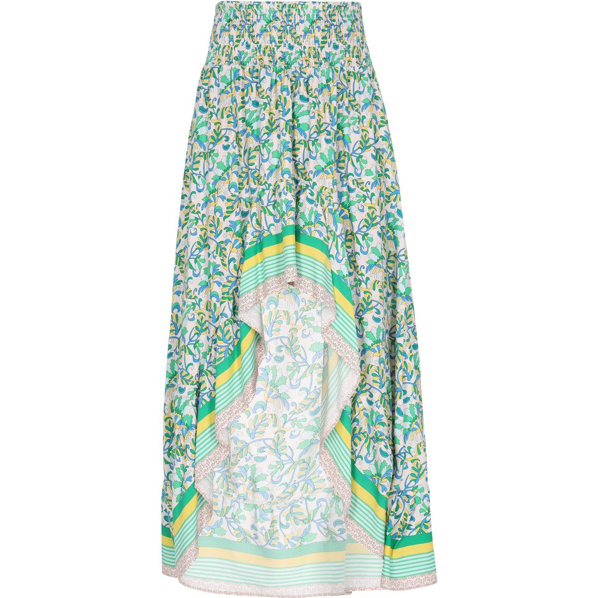 Luftiger High-Low-Maxirock mit Blumenmuster