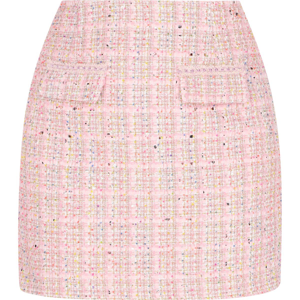 Pailletten Bouclé Tweed Minirock