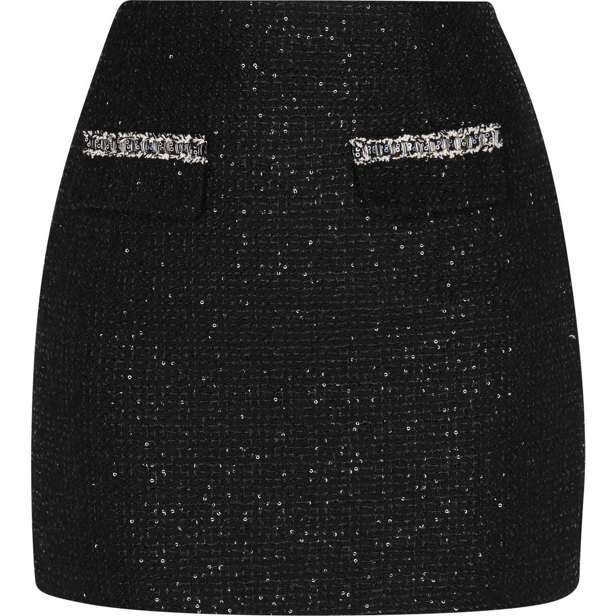 Verzierter Tweed-Minirock