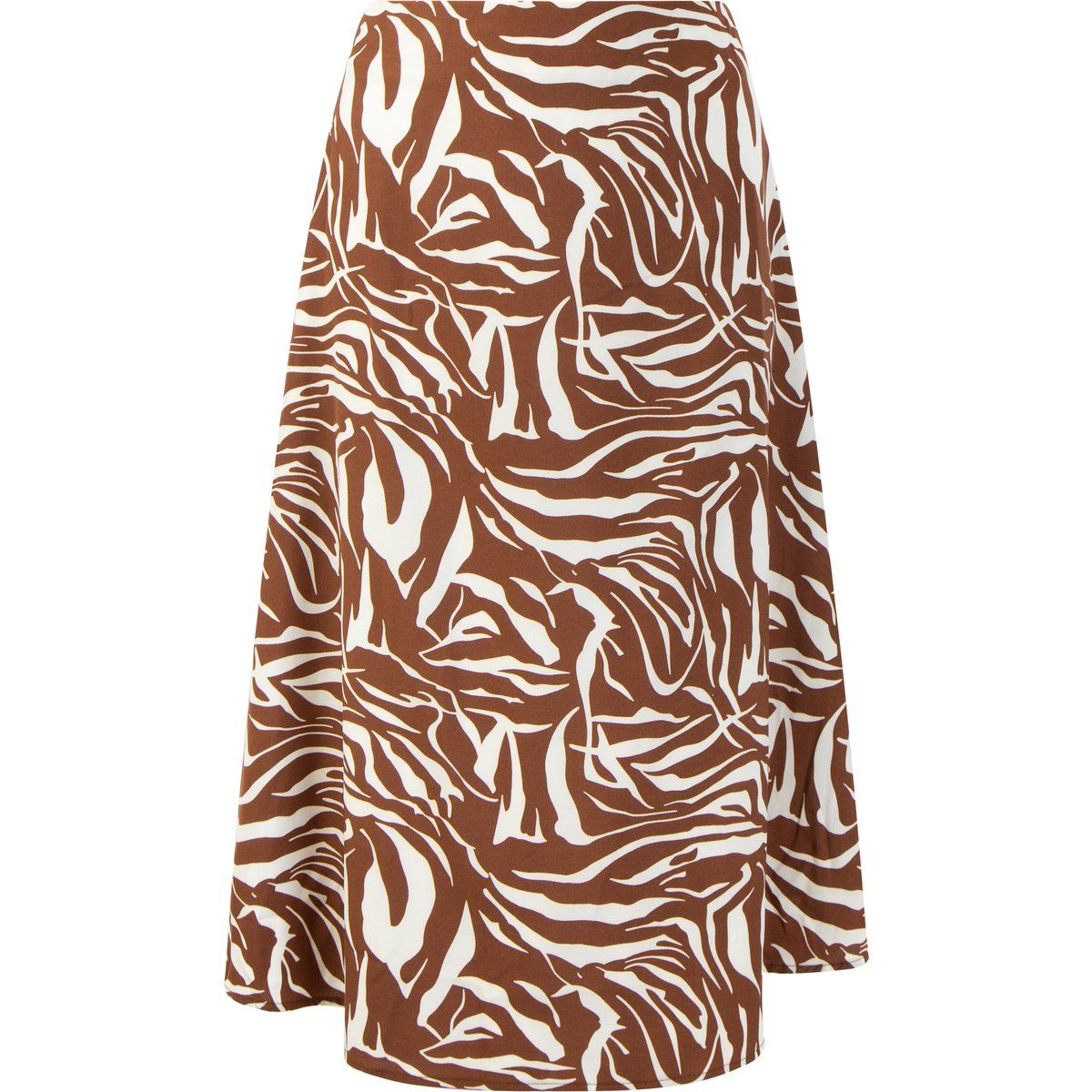 Eleganter A-Linien-Midi mit Zebra-Muster