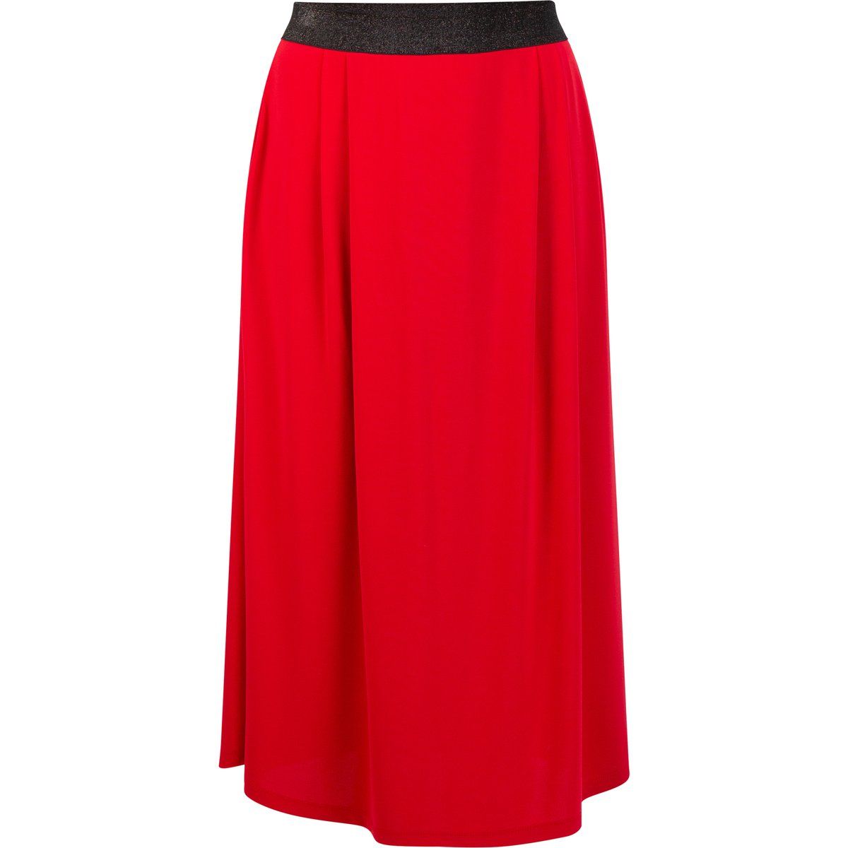 Eleganter ausgestellter Jersey-Midirock