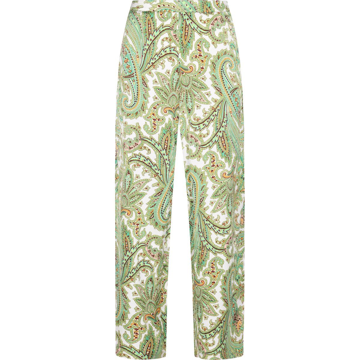Fließende Paisley-Print-Hose mit weitem Bein