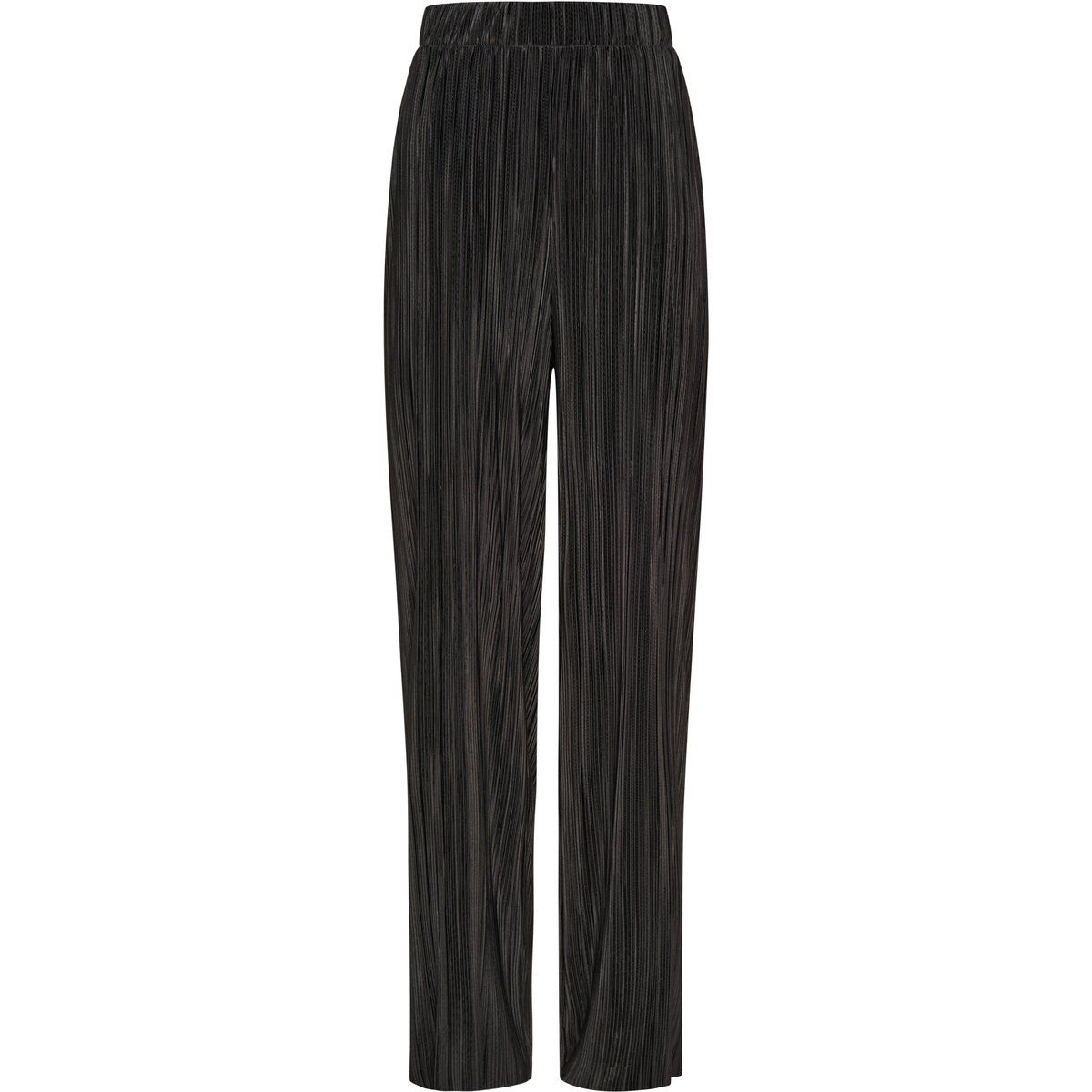 Plissierte Weite Hose mit Bundfalte