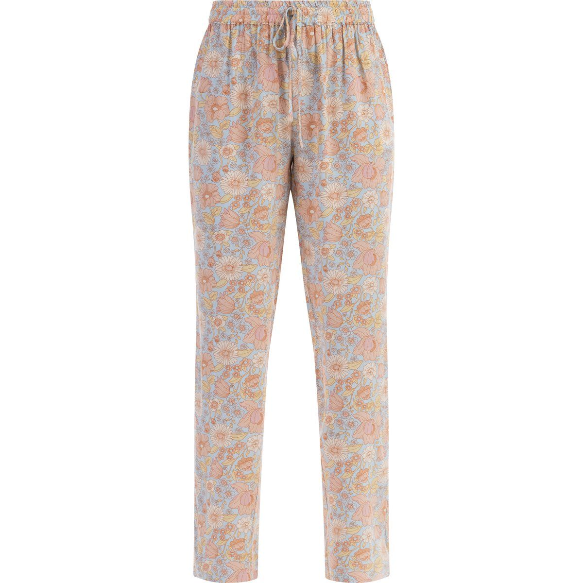 Luftige Retro-Sommerhose mit Blumenmuster