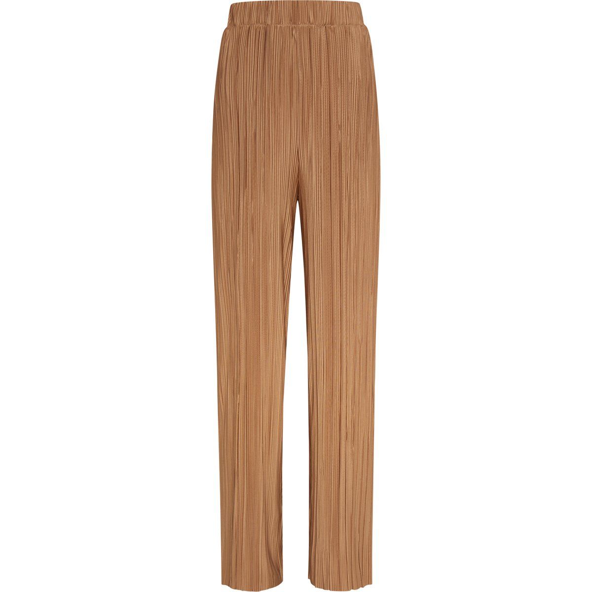 Hochtaillierte Plissee-Hose mit weitem Bein