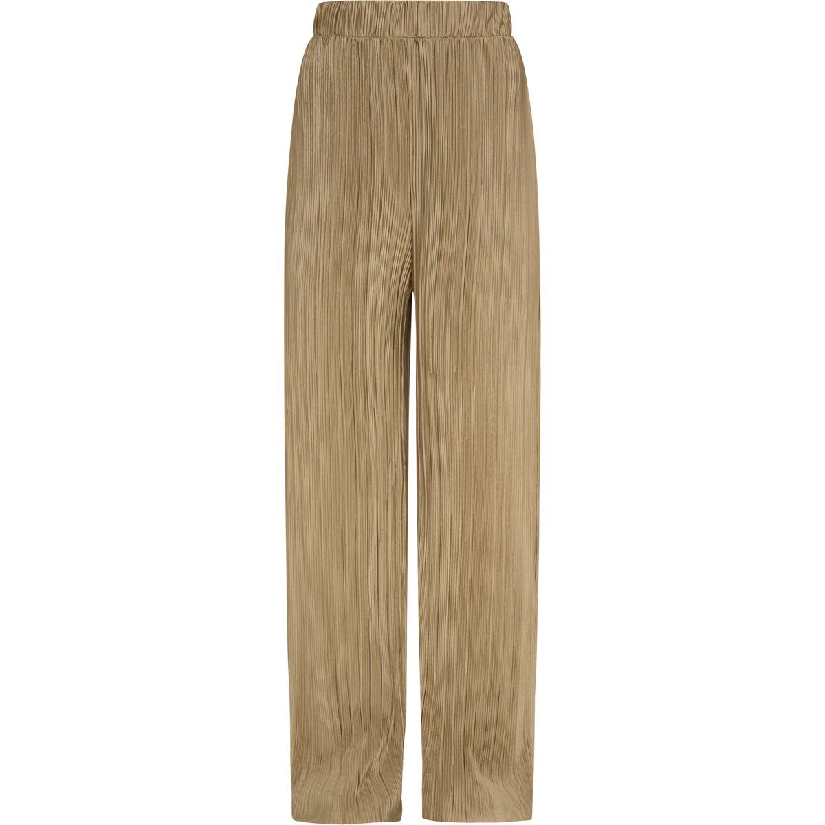 Fließende Plissee-Hose mit weitem Bein