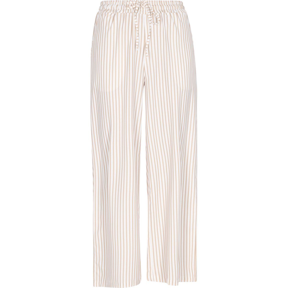Gestreifte Wide-Leg-Hose mit Tunnelzug