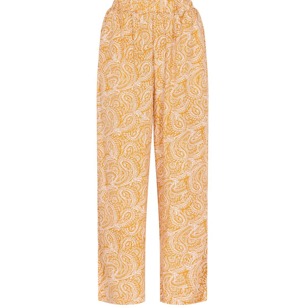 Weit geschnittene Paisley-Muster Hose