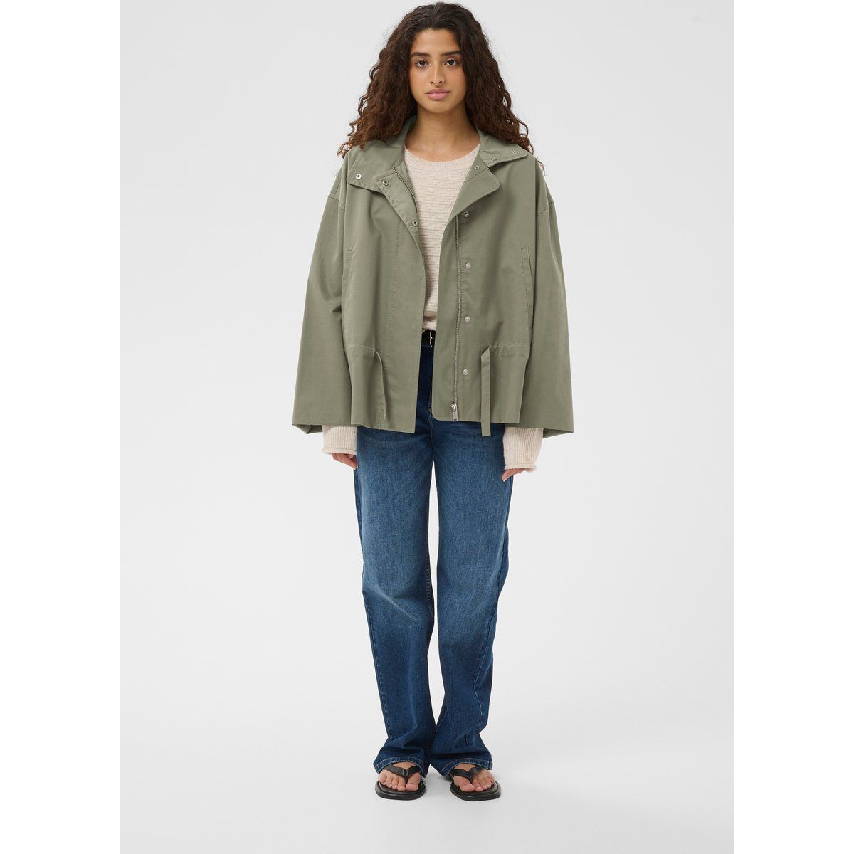 Kastige Utility-Übergangsjacke