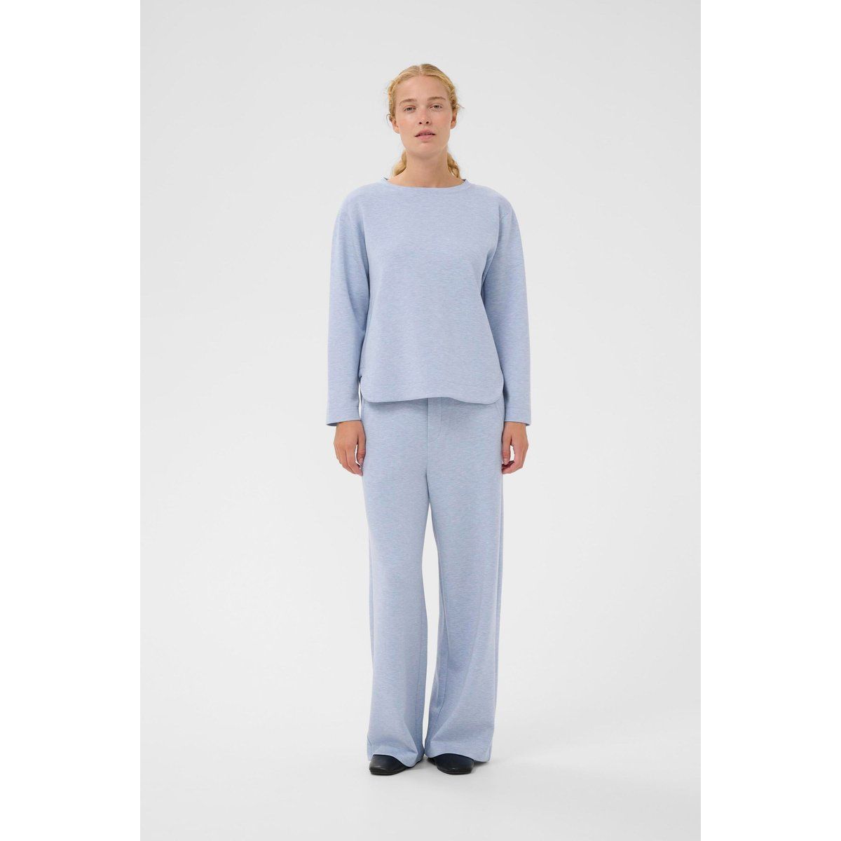 Lockeres Sweatshirt mit Rundhalsausschnitt